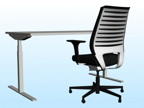 OFFICE DESK 01 3D Model