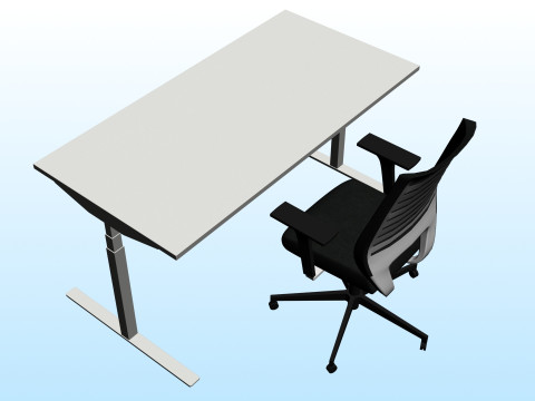 OFFICE DESK 01 3D-Modell