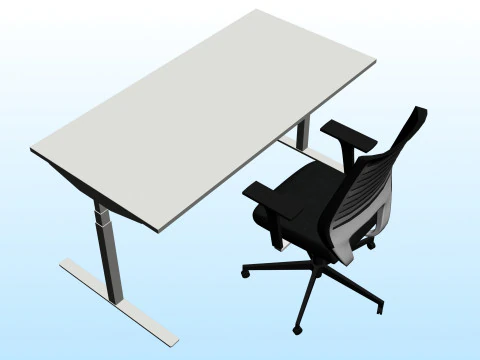 OFFICE DESK 01 3D Model