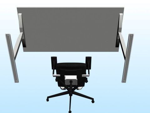 OFFICE DESK 01 3D-Modell