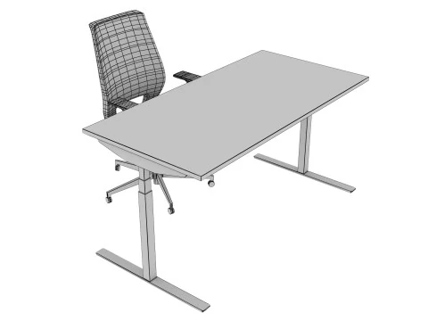 OFFICE DESK 01 3D Model