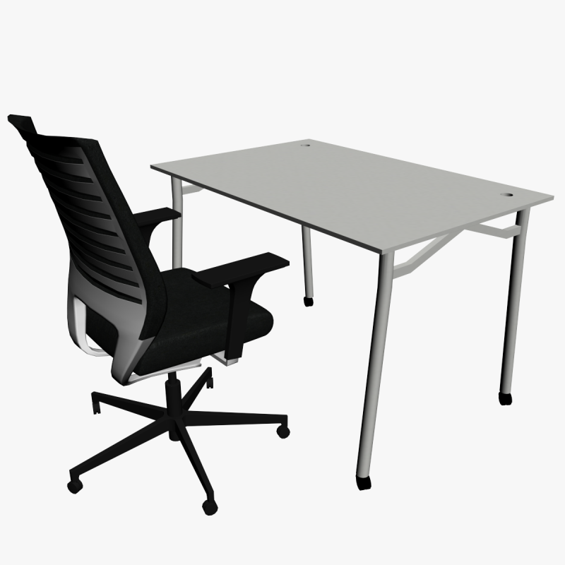 OFFICE DESK 02 3D 모델 .c4d .max .obj .3ds .fbx .stl .blend
