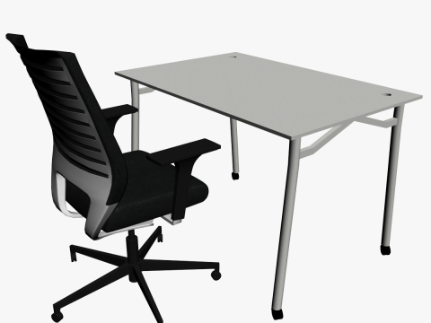 OFFICE DESK 02 3D Model