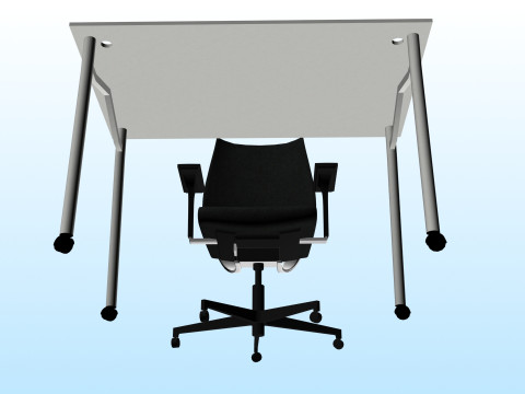 OFFICE DESK 02 3D 모델