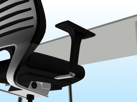 OFFICE DESK 02 3D 모델