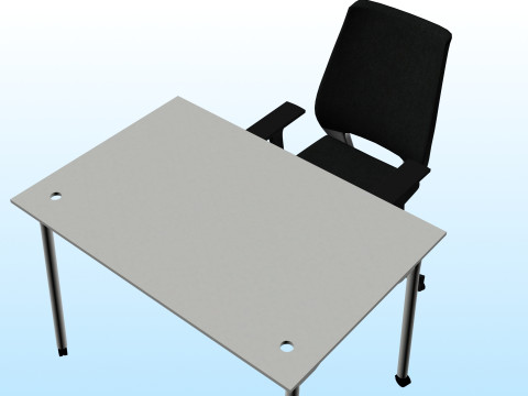 OFFICE DESK 02 3D 모델