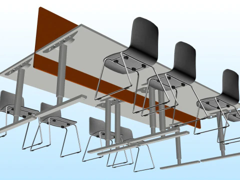 WORK STATION 04 3D Model