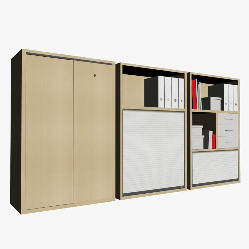OFFICE STORAGE COMBO 01 3D Model .c4d .max .obj .3ds .fbx .stl .blend