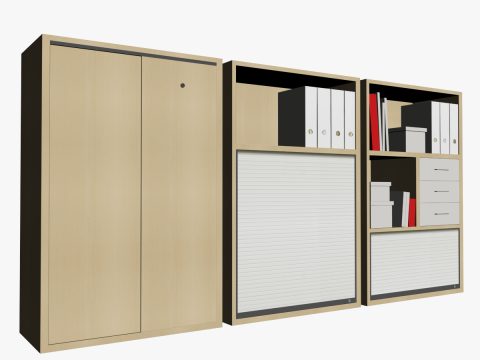 OFFICE STORAGE COMBO 01 3D Model