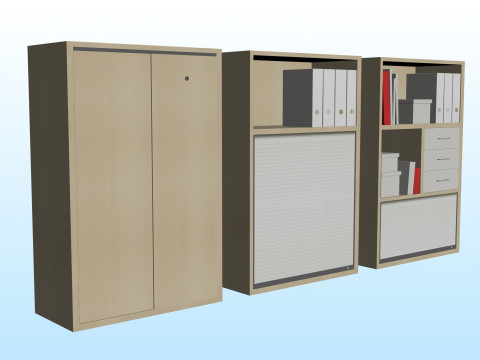 OFFICE STORAGE COMBO 01 3D Model