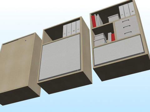 OFFICE STORAGE COMBO 01 3D Model