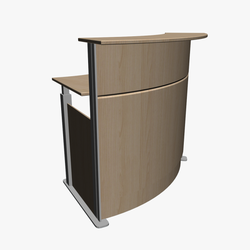 RECEPTION DESK 01 3D Модель .c4d .max .obj .3ds .fbx .stl .blend