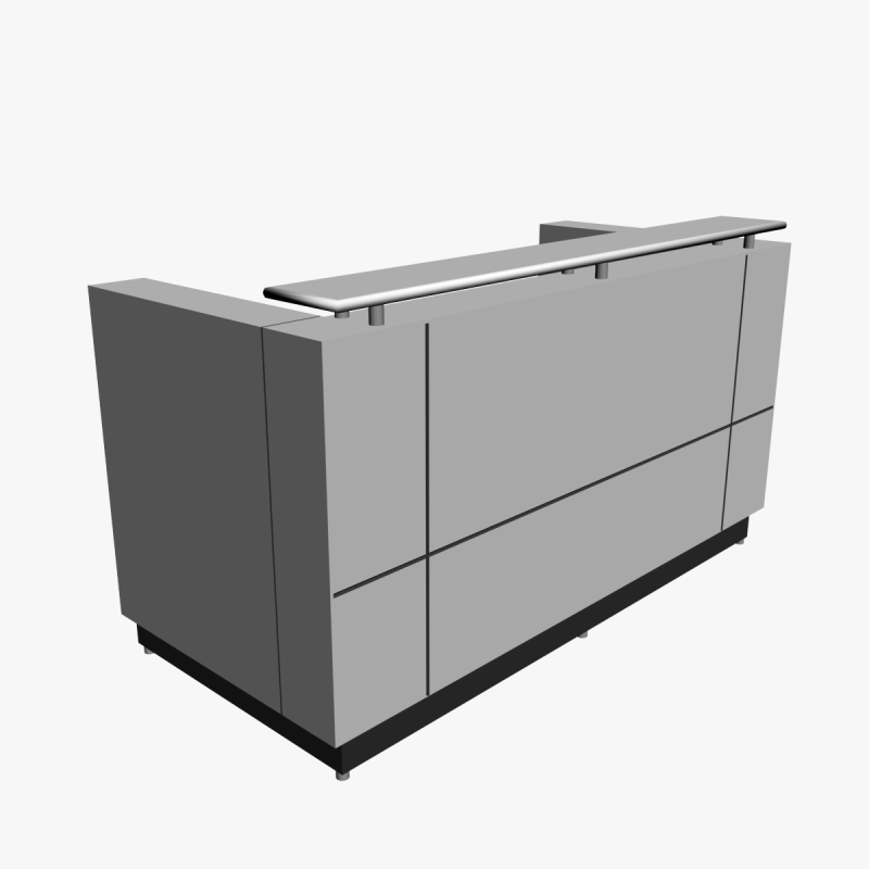 RECEPTION DESK 02 3D Модель .c4d .max .obj .3ds .fbx .stl .blend