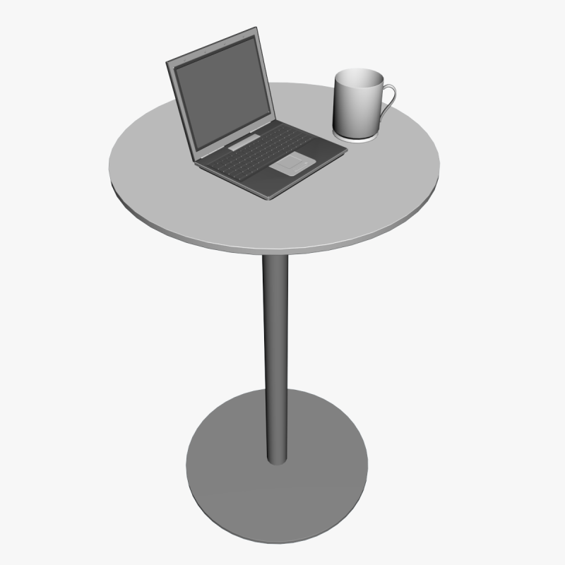 LAPTOP STAND 01 3D Model .c4d .max .obj .3ds .fbx .stl .blend