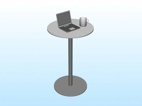 노트북 스탠드 01 3D 모델