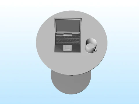 노트북 스탠드 01 3D 모델