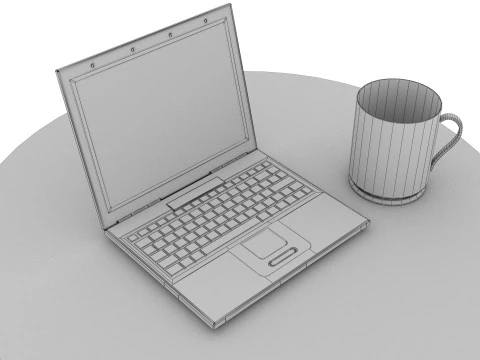 노트북 스탠드 01 3D 모델