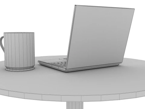 노트북 스탠드 01 3D 모델