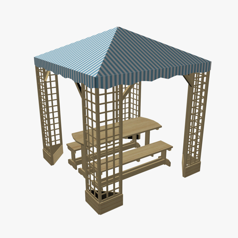 OUTDOOR FURNITURE 27 Model 3D .c4d .max .obj .3ds .fbx .stl .blend 