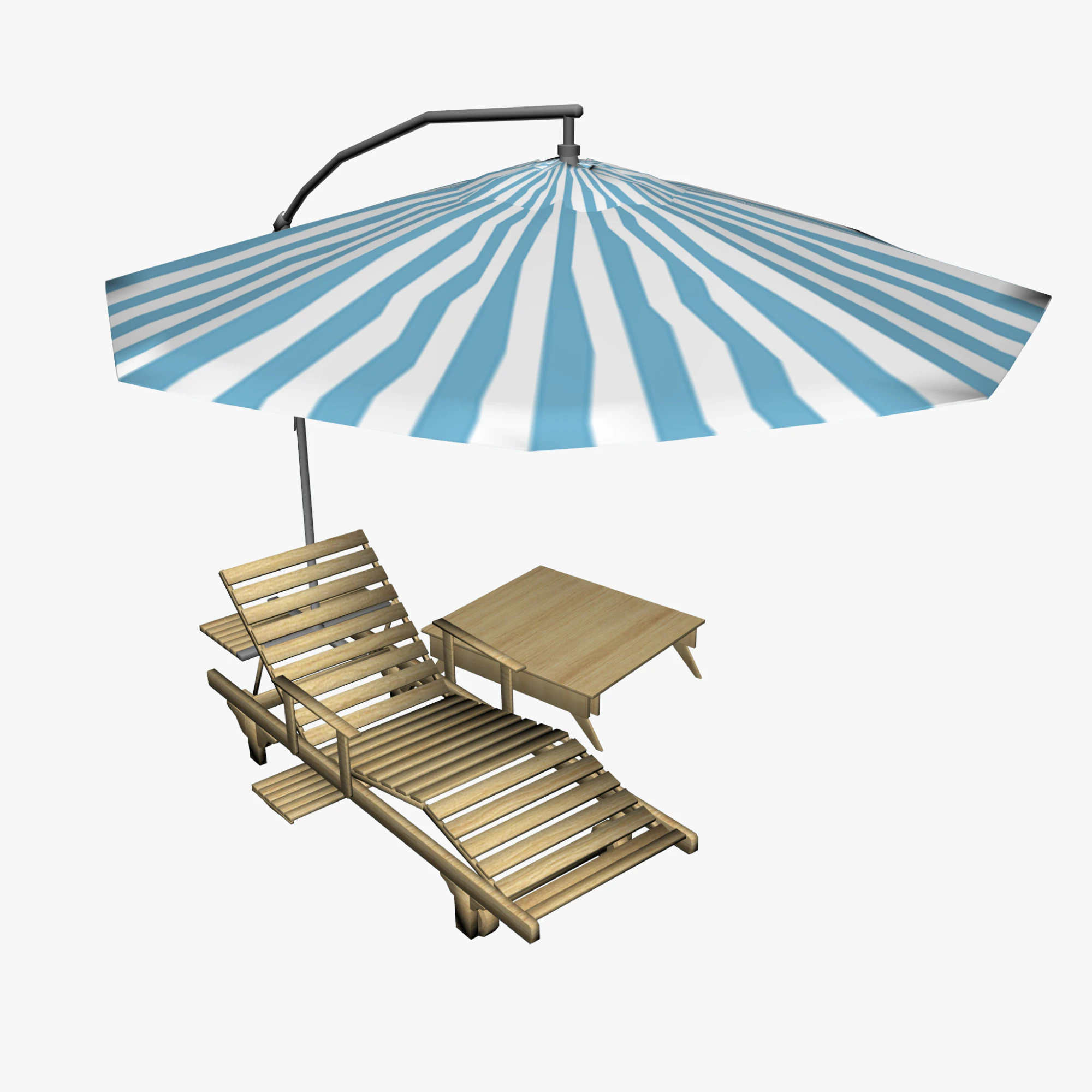 OUTDOOR FURNITURE 35 3D Model .c4d .max .obj .3ds .fbx .stl .blend 