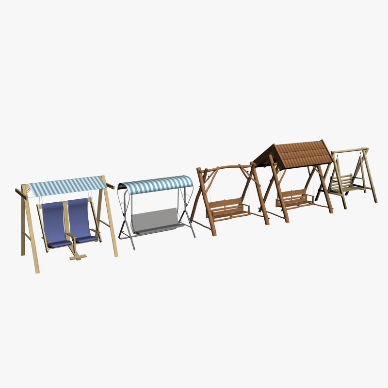 OUTDOOR FURNITURE 42 3D Model .c4d .max .obj .3ds .fbx .stl .blend