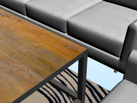 SOFA SET WITH CARPET 03 Model 3D
