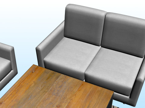 SOFA SET WITH CARPET 03 Model 3D