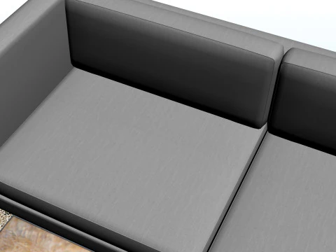 SOFA SET WITH CARPET 04 3D Model