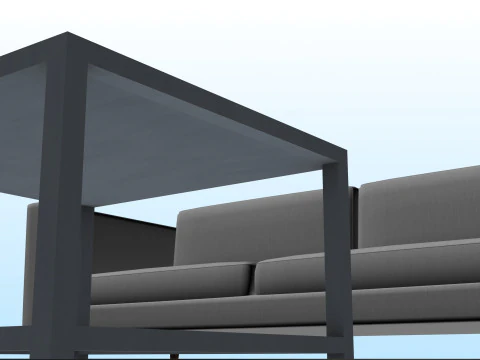 SOFA SET WITH CARPET 04 3D Model