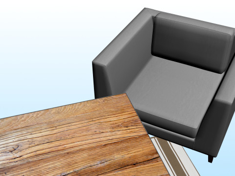 SOFA SET WITH CARPET 05 3D 模型