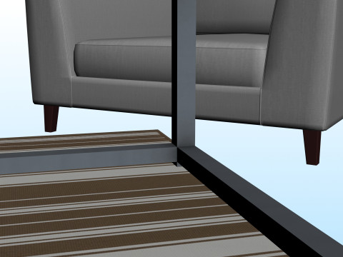 SOFA SET WITH CARPET 05 3D 模型