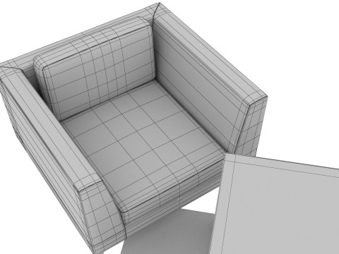 SOFA SET WITH CARPET 05 3D 模型