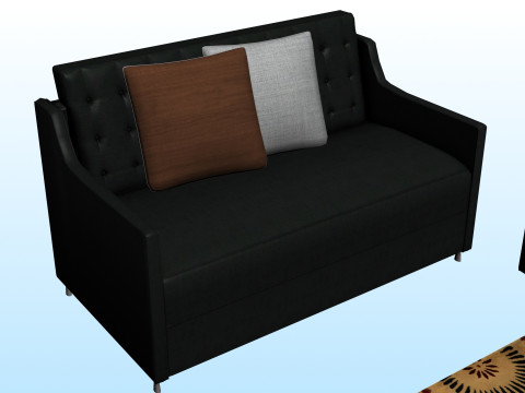 SOFA SET WITH CARPET 06 3D 模型