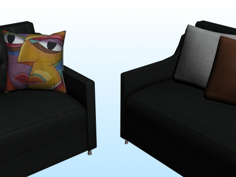 SOFA SET WITH CARPET 06 3D 模型