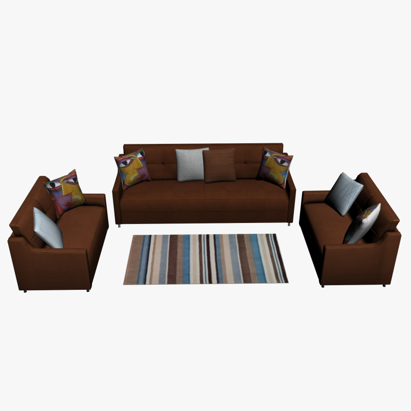 SOFA SET WITH CARPET 07 3D Model .c4d .max .obj .3ds .fbx .stl .blend