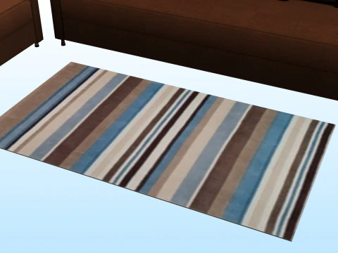 SOFA SET WITH CARPET 07 3D Model