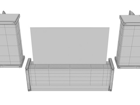 SOFA SET WITH CARPET 07 3D Model