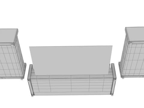 SOFA SET WITH CARPET 08 3D Model