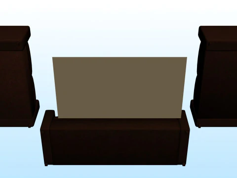 SOFA SET WITH CARPET 09 3D Model