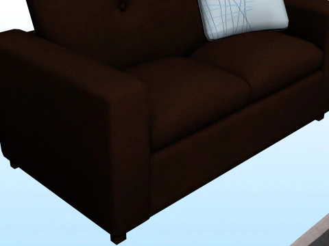 SOFA SET WITH CARPET 09 3D Model