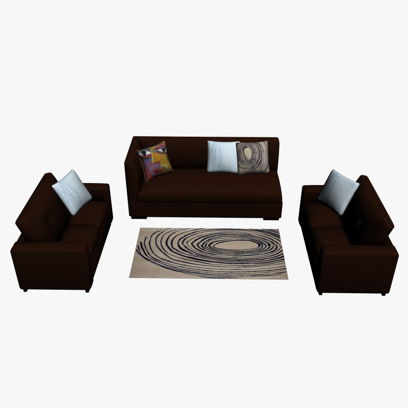 SOFA SET WITH CARPET 10 3D 模型 .c4d .max .obj .3ds .fbx .stl .blend