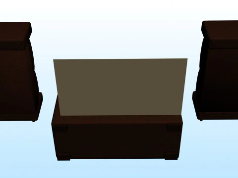 SOFA SET WITH CARPET 10 3D Model
