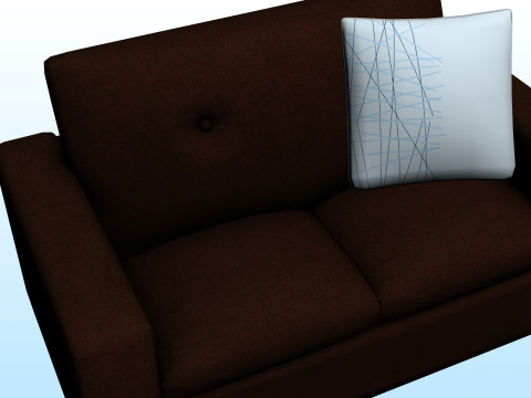 SOFA SET WITH CARPET 10 3D 模型