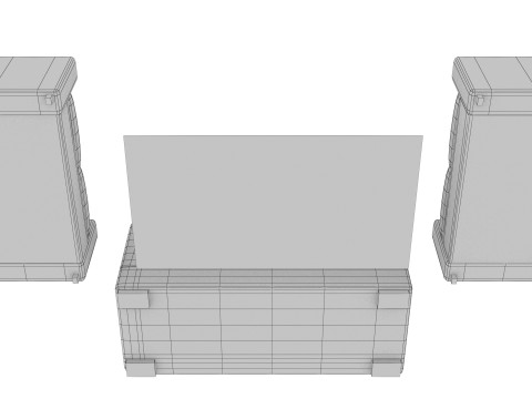 SOFA SET WITH CARPET 10 3D 模型