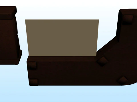 SOFA SET WITH CARPET 11 3D Model
