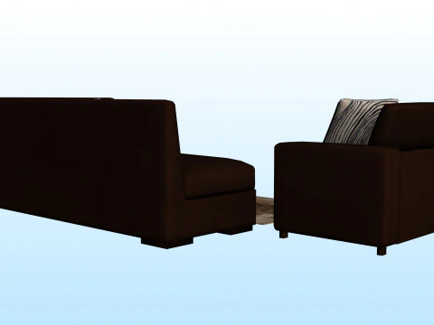 SOFA SET WITH CARPET 11 3D Model