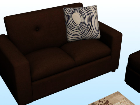 SOFA SET WITH CARPET 11 Model 3D