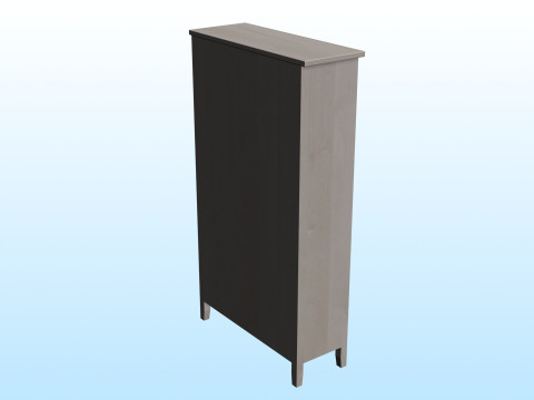 PANTRY GLASS CABINET 3D Model