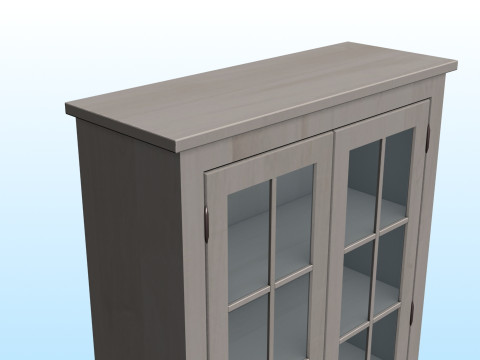 PANTRY GLASS CABINET 3D Model