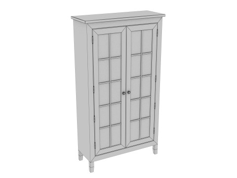 PANTRY GLASS CABINET 3D Model